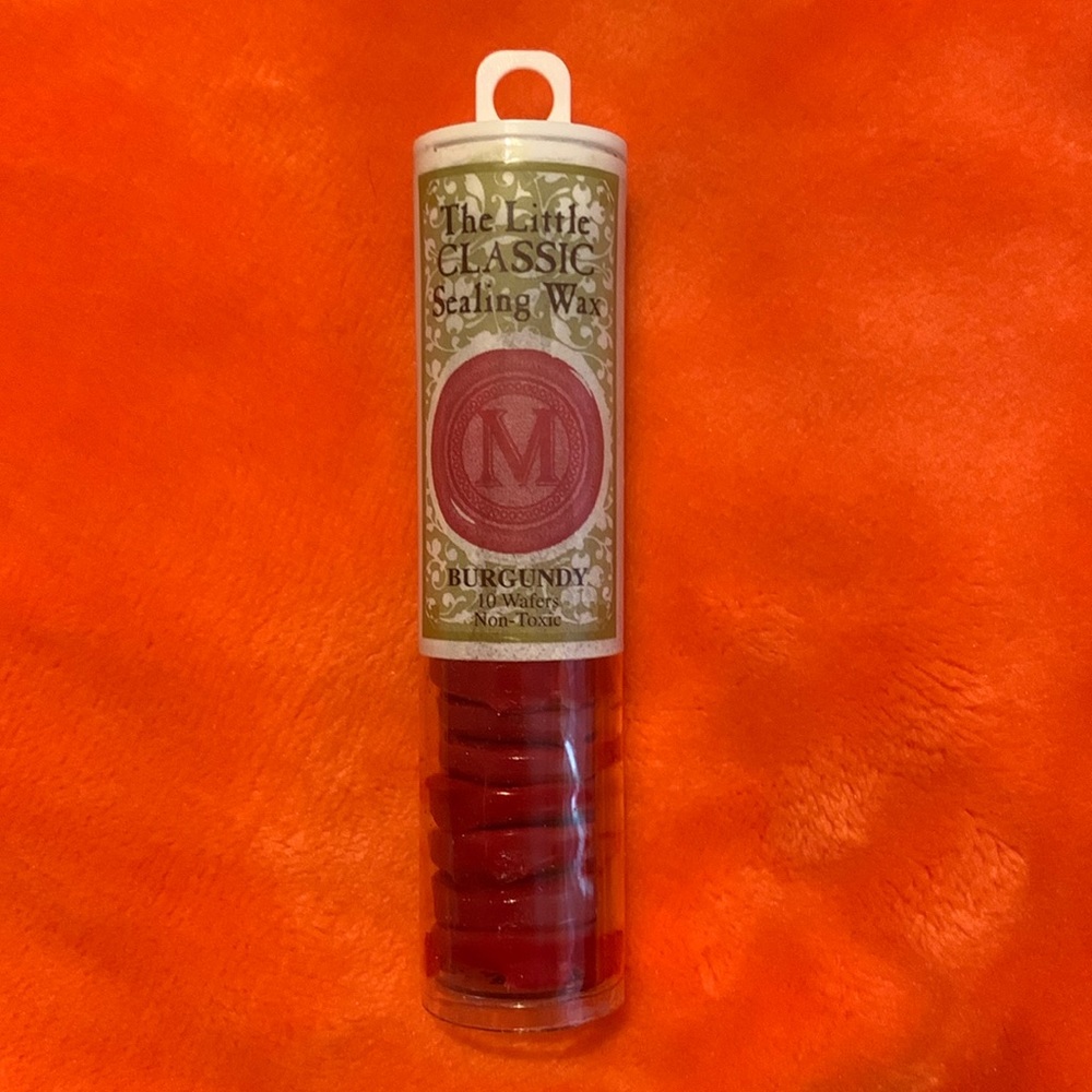 THE LITTLE CLASSIC SEALING WAX BURGUNDY Wafers *BUNDLE OF 5 Tubes*